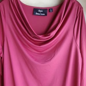 Dennis Basso Dress. Color: Dark Rose,  Size M